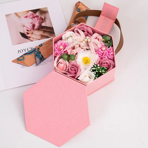 Soap flower Gift box (Heptagon shape)
