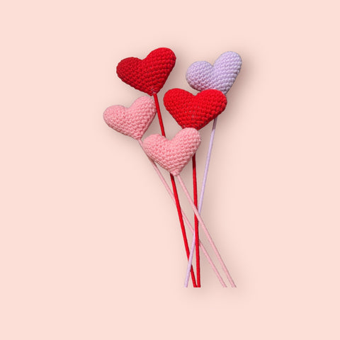 Crochet heart shape